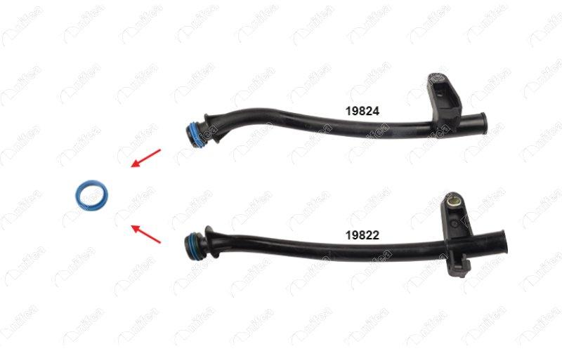 YAĞ SEVİYE ÇUBUĞU BORUSU CONTASIOK İLE GÖSTERİLEN CONTA FORD FIESTA (JV) TD 1.8 RTN-RTP-RTQ (00-03) - NIFEA - OEM 7T1Q6K815AA