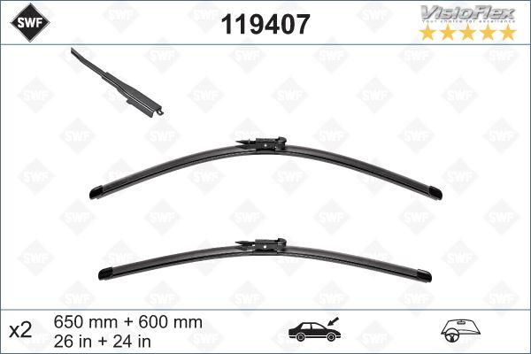 SILECEK SUPURGESI TAKIMI 650mm / 600mm MERCEDES SPRINTER B906 . VW CRAFTER 30-35-50 SWF - VALEO - OEM A9068201000