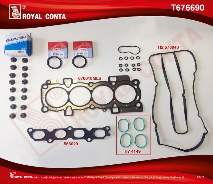 UST TAKIM CONTA (SKT KECELI - SUBAP LASTIKLI) S.K.C DAHIL FOCUS II 03>07 FOCUS II C MAX 04>07 1.6 ZETEC-S PFI 16V - ROYAL - OEM 4M5G6008