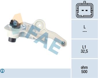 KRANK MILI SENSORU P106 YM-SAXO-P206-C3-P306-XSARA 1.4 8V-1.6 8V OTOMATIK SANZ. C3-C3 II-C4-P206-P307TU5JP41.6 16V 02-->P301-C ELYSEE EC5 AT8 OTOMATIK SANZ - FAE - OEM 9639999980