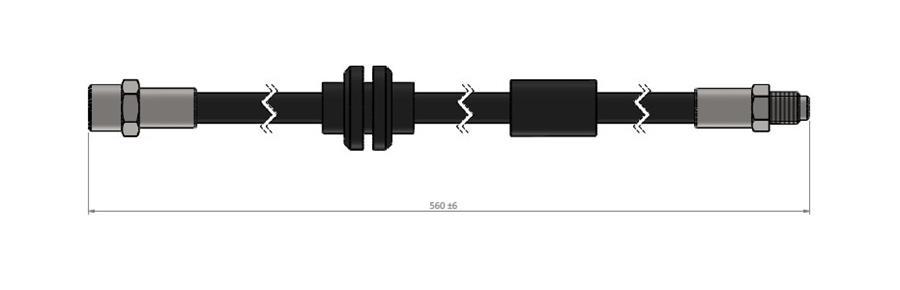 FREN HORTUMU ON MERCEDES S-CLASS W140 91>99 - CAVO - OEM A1404200048