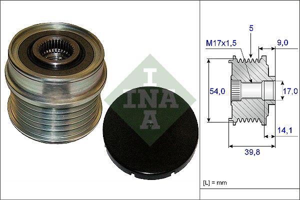 ALTERNATOR KASNAGI (RULMANLI) 5 KANAL BRAVO II DOBLO III EGEA LINEA PUNTO EVO 500C-L-X GIULIETTA-MITO 1.4 - INA - OEM MS1210411440