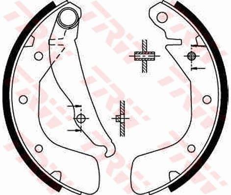 ARKA PABUÇ BALATA CORSA C (00-09) VECTRA A (93-95) ASTRA F(91-98) LACETTI 05=>NUBIRA 03=> (200x46) - TRW - OEM 1605056