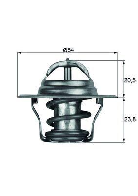 TERMOSTAT (87C) BORA CADDY GOLF PASSAT POLO T5 JETTA NEW BEETLE SHARAN OCTAVIA FABIA TOLEDO IBIZA CORDOBA A3 A4 A6 TT - MAHLE - OEM MN980137