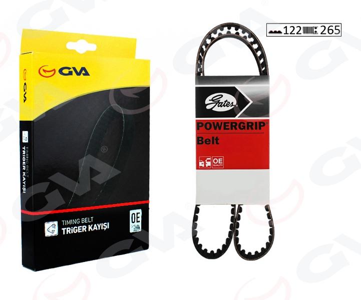 TRİGER KAYIŞI (122x265) VW CARAVELLA LT28 LT32 LT35 LT46 TRANSPORTER 2.5-2.4D-2.5D 10V 90=> - GVA - OEM 046109119E