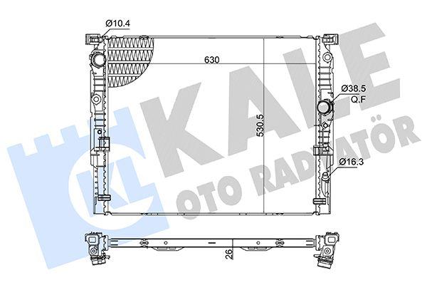 MOTOR SU RADYATORU BMW B48 G30 F90 G31 G32 G11 G12 - KALE - OEM 17118743664