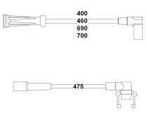 BUJİ+BOBİN KABLOSU R9-R19-EXP 1.4 ENJ. (95-00) (E7J-E6J-E7F) - HELLUX - OEM 7700742835