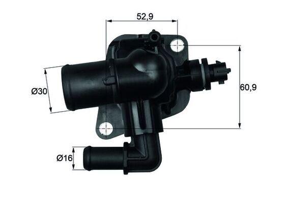 TERMOSTAT OPEL ASTRA J A13DTJ FIAT PUNTO LINEA 13 MULTIJET EURO5 (OEM-ORJINAL) 1338358 - MAHLE TERMOSTAT - OEM 55206391