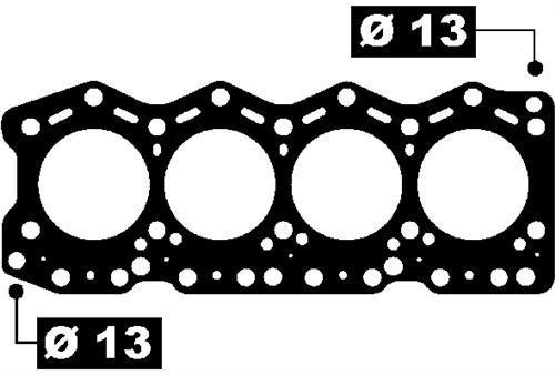 SILINDIR KAPAK CONTASI 2 DELIK 1.80 mm FIAT DUCATO RENAULT MASTER TRAFIC 2.5 D TD TDI 94 02 S8U 8144.67 8140.61 - OTOCONTA - OEM 7701040180
