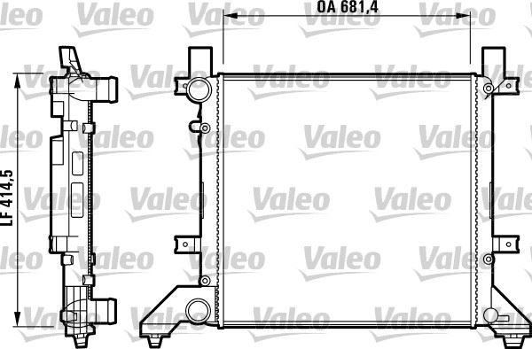 SU RADYATÖRU LT28-35-LT28-46 2.5TDI-2.8TDI(KLİMASIZ+MEK) (682x415x34) - VALEO - OEM 2D0121253