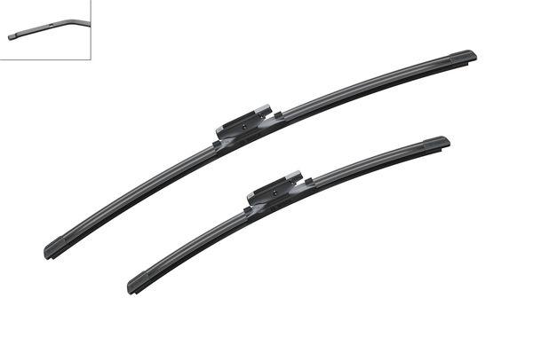 SİLECEK SÜPÜRGESİ 60+45cm (FLATBLADE-MUZ TİPİ) RENAULT MEGANE II 02> - BOSCH - OEM 7711421438