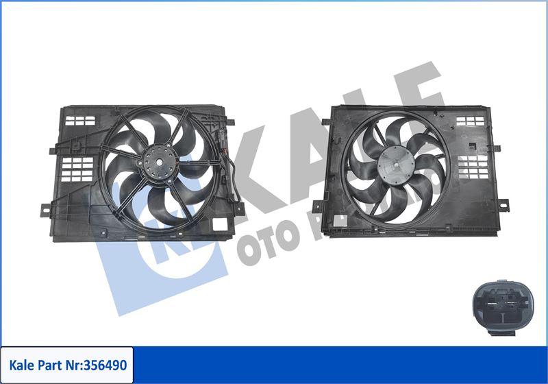 FAN MOTORU DAVLUNBAZLI 95W 12V PEUGEOT 308 II 308 SW II 3008 SUV 508 II 508 SW II 5008 II - CITROEN BERLINGO 1.2THP/VTI 1.6HDI/THP/GTI 13- - KALE - OEM 9806313580