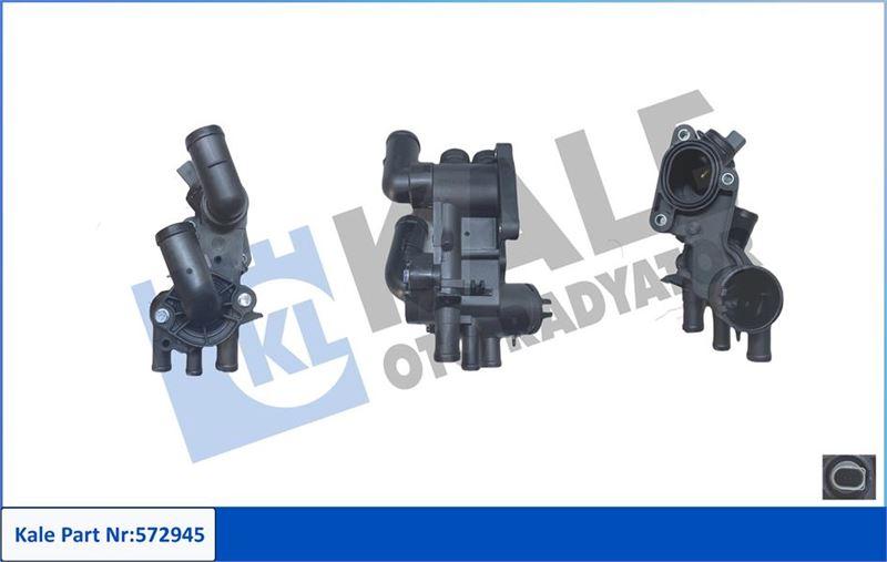 KOMPLE TERMOSTAT-PLASTİK GÖVDELİ 87°C SEAT CORDOBA-IBIZA III-SKODA FABIA I-VOLSWAGEN POLO-POLO IV - KALE - OEM 032121111AP
