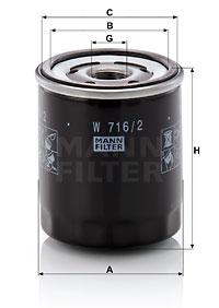 YAĞ FİLTRESİ FIAT EGEA 16> 500X 14> ALFA ROMEO GIULIETTA 11> MITO 09>18 1.4 1.4TBı - MANN - OEM 55242758