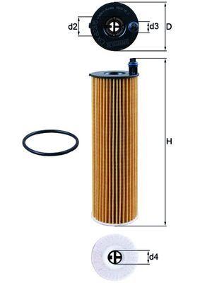 YAG FILTRESI MERCEDES OM654 W205 S205 C205 A205 C257 W213 S213 C238 A238 W222 - MAHLE - OEM A6541801100