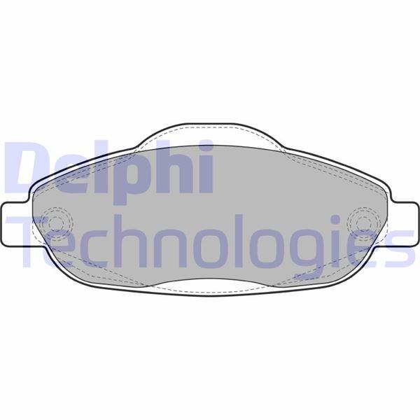 FREN BALATASI ON (151MM) 308 3008 07- - DELPHI - OEM 425426