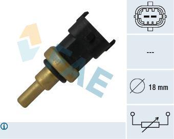 SU SICAKLIK SENSÖRÜ ASTRA J-CORSA D-E-COMBO-MERIVA B-LINEA-GRANDE PUNTO-500L-DOBLO- NEMO-BIPPER 1.3 CDTI-HDI-MTJ - FAE - OEM 55206393