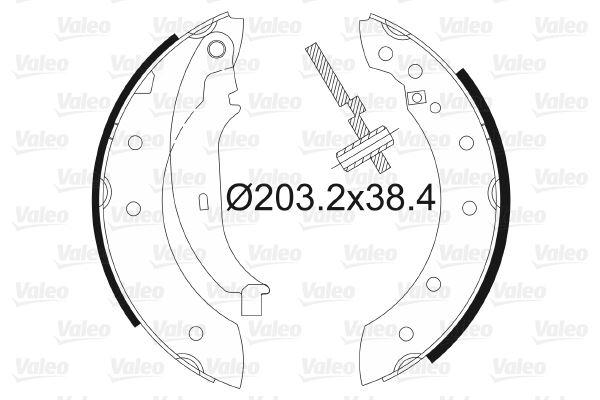 ARKA FREN BALATASI (PABUÇ) PEUGEOT P106 96>04 P - VALEO - OEM 4241.J1