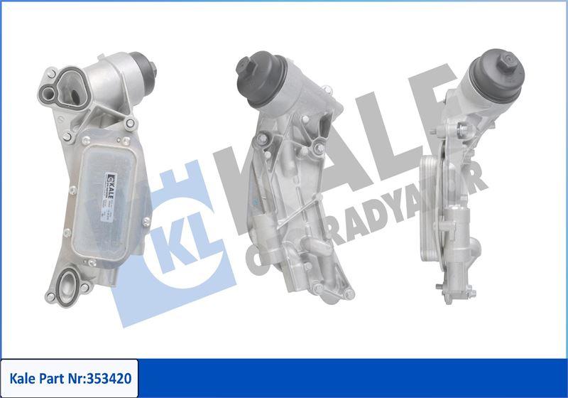 YAĞ SOĞUTUCUSU KOMPLE OPEL INSIGNIA A-ASTRA J-H-MOKKA-VECTRA C-CRUZE 1.6-1.8 A16XER-LET-B16XER-D16-A-X18 - KALE - OEM 25199751