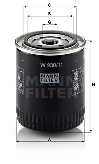 YAĞ FİLTRESİ AC DELCO — MANN W930.11 - MANN - OEM FX20020