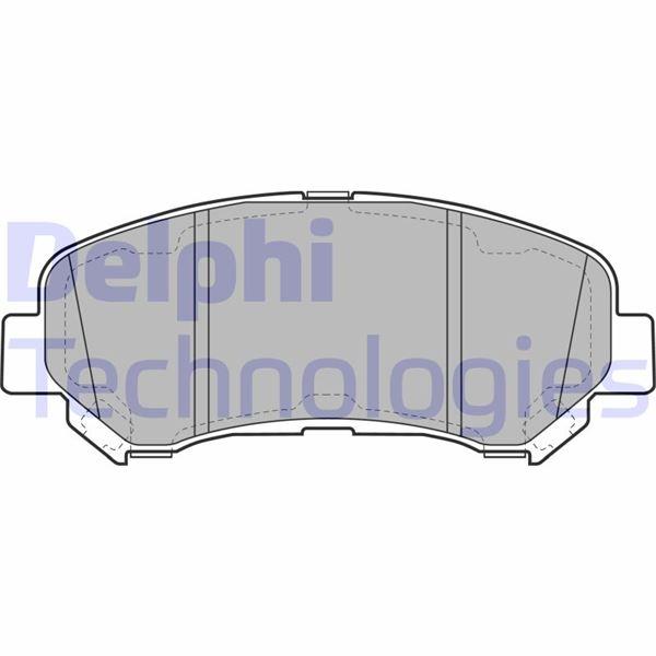 FREN BALATASI ON (142 MM) NISSAN X-TRAIL QASHQAI MAXIMA VII MURANO II SUZUKI LANDY INFINITI FX M35 M45-EX RENAULT KOLEOS I 07- - DELPHI - OEM D1060JD00A