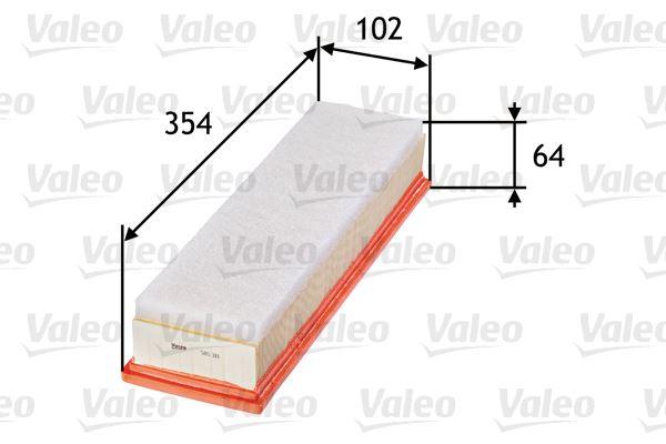 HAVA FİLTRESİ (SÜNGERLİ) PEUGEOT P206 (98>12) P307 (03>07) CITROEN C4 (04-) 1.4 16V TU3 - VALEO - OEM 1444.TL
