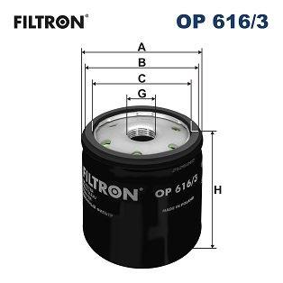 YAĞ FİLTRESİ VW GOLF VII-POLO V-A3-OCTAVIA 1.2 TSI-1.4 TSI 12=> - FILTRON - OEM 04E115561H