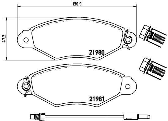 ÖN FREN BALATASI RENAULT KANGOO 97> CLIO SYMBOL I 98> CITROËN XSARA 97>02 PEUGEOT 306 96>01 - VALEO - OEM 7701208142