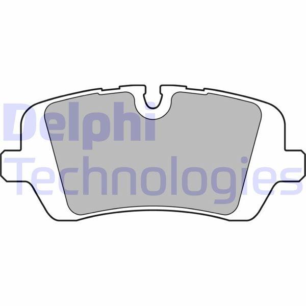 FREN BALATASI ARKA (131MM) ROVER 3.0 4.4 5.0 12- - DELPHI - OEM LR164821