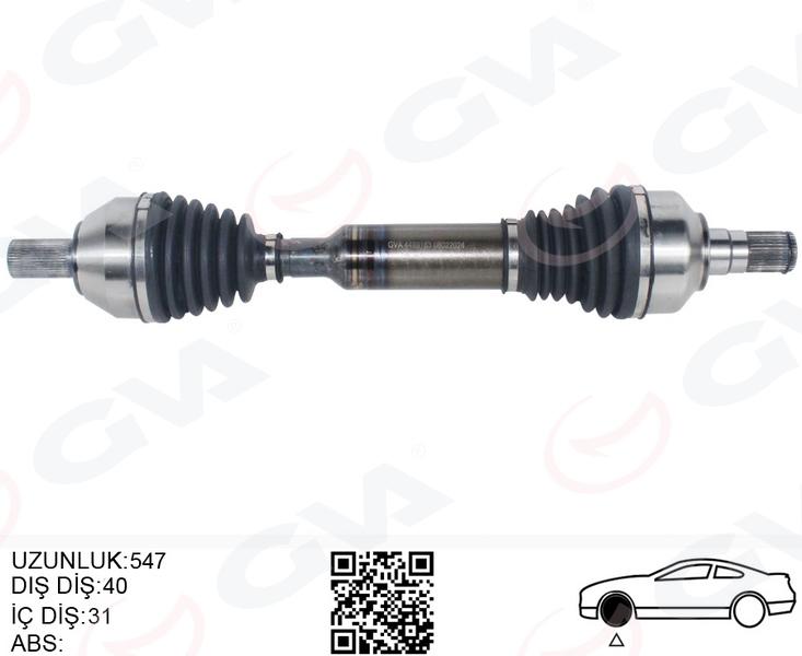 ÖN AKS KOMPLE SOL VOLVO XC60 2.4 D 08 >16 XC60 I 2.0 T (OTOM)09>12 XC60 I 3.2 AWD 10>15 XC60 I D3 D4 10>14 XC60 I T6 AWD 10>17 (4×4) - GVA - OEM 31367536