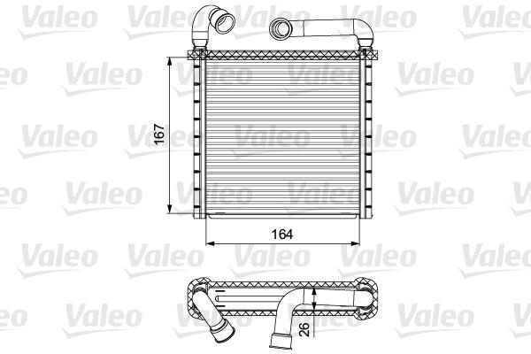 KALORİFER RADYATÖRÜ GOLF 7-PASSAT-TIGUAN-CRAFTER-OCTAVIA-SUPERB-ATECA-Q3 13>(164X167X26) - VALEO - OEM 5Q0819031A