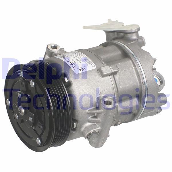 KLİMA KOMPRESÖRÜ FIAT EGEA 15> 500L 12> 1.3D MTJ 1.6 (12V 6 KANAL 110 MM) - DELPHI - OEM 51883101