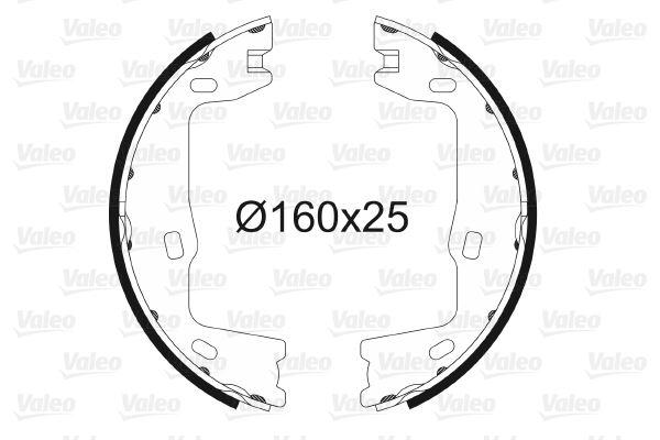 ARKA PABUÇ BALATA VECTRA A (88-95) VECTRA B (95-03) OMEGA (91-97) ASTRA F (91-98) - VALEO - OEM 1605938