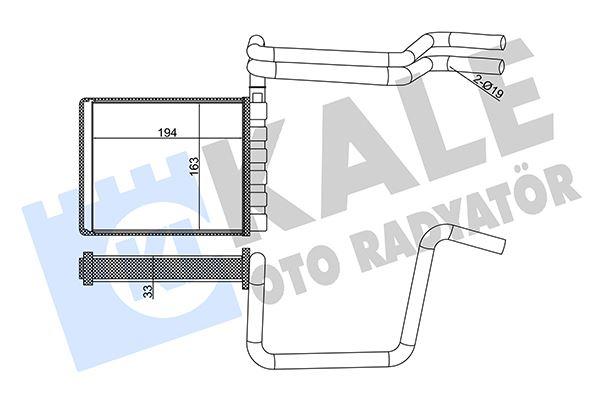 KALORIFER RADYATORU FOCUS III 11>18 TOURNEO CONNECT 1.5-1.6 TDCİ 14> - KALE - OEM BV6N18B539AA
