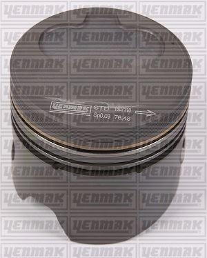 MOTOR PİSTON+SEGMAN (STD) AUDI A80-A90-A100-GOLF I-II-JETTA I-II-PASSAT-T3 1.6TD (78-96) (76.51mm) - YENMAK - OEM 068107065C