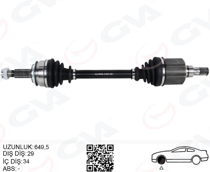 ÖN AKS SOL RENAULT KADJAR 1.5 DCI A-T (15-) - GVA - OEM 8201413313