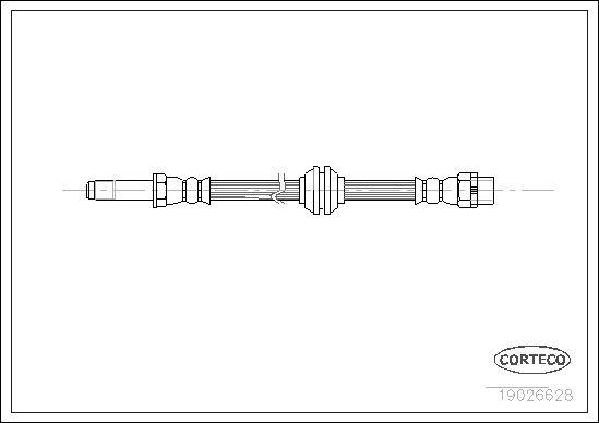 FREN HORTUMU ON BMW E46 E85 E86 - CORTECO - OEM 34326766966
