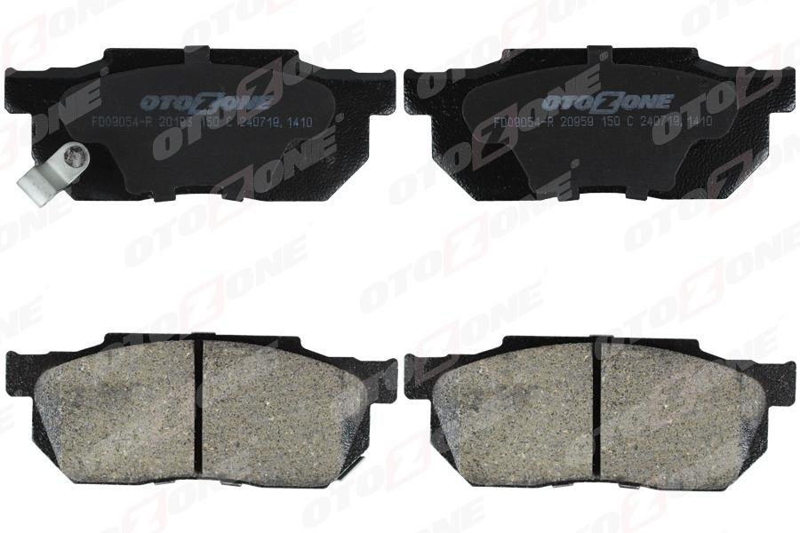 ÖN FREN BALATA HONDA CIVIC 1,3L 1,4L D13 D14 Karbüratörlü 86-89 / CRX 1,6L B16A1 VTEC (EE8 kasa) 89-92 aşınma ikaz kontağı mevcut - şimli - OTOZONE - OEM 45022SB0672