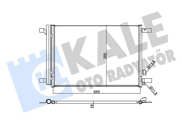 KLİMA RADYATÖRÜ GOLF7-PASSAT-A3-LEON 2013 => - KALE - OEM 5Q0816411BF