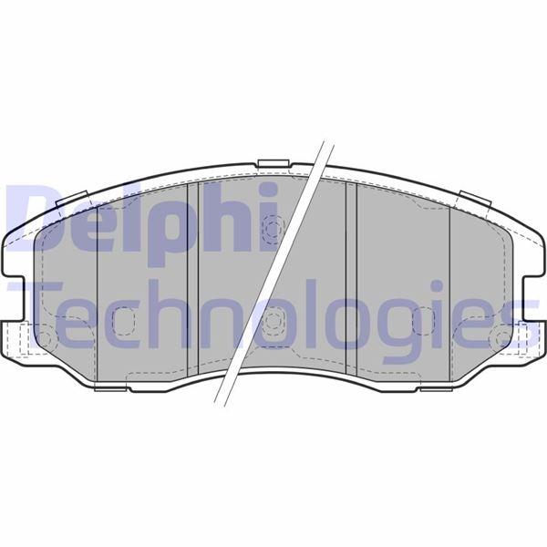 FREN BALATASI ON (149 MM) OPEL ANTARA  CHEVROLET CAPTIVA  EQUINOX DAEWOO WINSTORM 06- - DELPHI - OEM 4808861