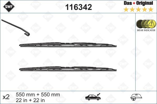 SİLECEK SÜPÜRGESİ ÖN AUDI A4 (550 x 550 mm) (ESKİ TİP) - VALEO - OEM 8E0955425A