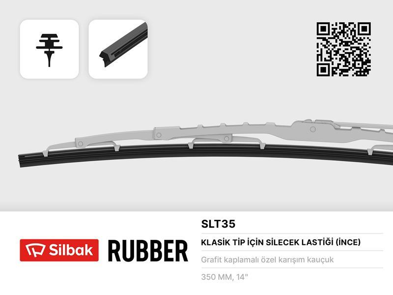 SİLECEK LASTİĞİ 350MM TEL TAKILAN - SILBAK