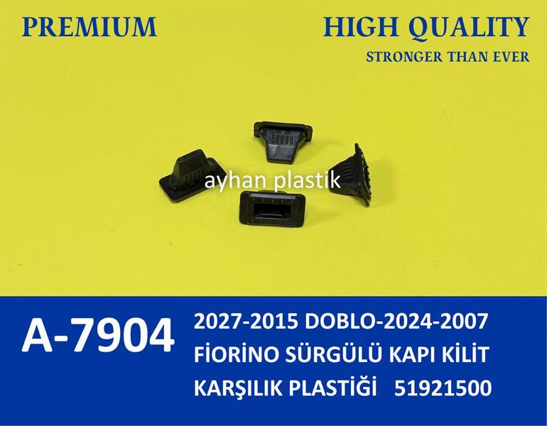 SÜRGÜLÜ KAPI KİLİT KARŞILIK PLASTİĞİ FIAT FİORİNO 07> DOBLO III 09> - AYHAN - OEM 51921500