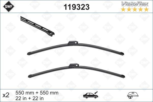 SİLECEK SÜPÜRGESİ ÖN A4-A6 (550 x 550 mm) - VALEO - OEM 4B0998002