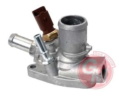 TERMOSTAT KOMPLE FIAT LINEA-BRAVO II-GRANDE PUNTO 1.4 T-jet 07=> (80?) - GUA - OEM 55208964