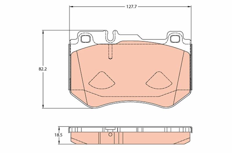 FREN BALATASI ON MERCEDES C-CLASS W205 S205 C205 A205 - TRW - OEM A0084201720