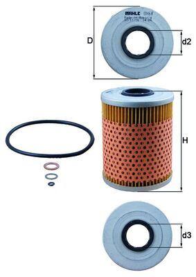 YAG FILTRESI BMW M50 E34 E36 - MAHLE - OEM 11421730389