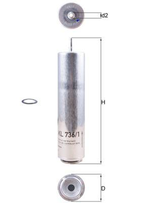YAKIT FILTRESI BMW N47 F20 F30 F22 F32 F34 F36 . MINI R55 R56 R57 R59 R60 R61 - MAHLE - OEM 13328572522