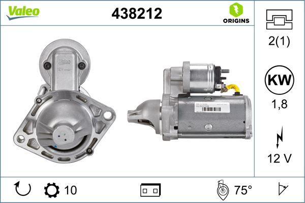 MARS MOTORU (12V 10DIS 1.8KW) OPEL ASTRA H-COMBO C - VALEO - OEM 93186246