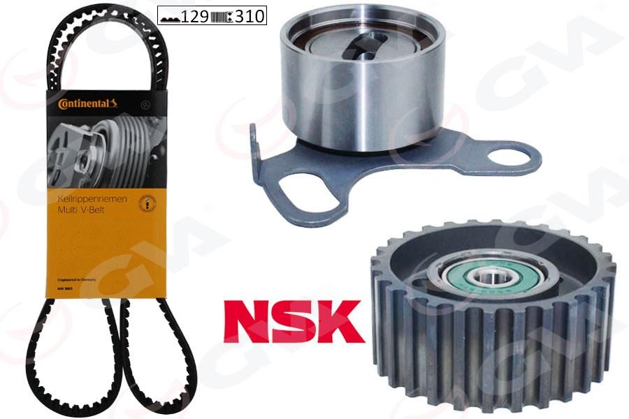 TRİGER KAYIŞ SETİ (EKSANTRİK SETİ) TOYOTA HILUX 2.4L 2L 2L-T LN85 LN145 LN105 90-04 / HIACE 2.4L 2L LH112 LH114 89-> (1 KAYIŞ + 1 RULMAN + 1 DİŞLİ) (129x310) - GVA - OEM 1356859065